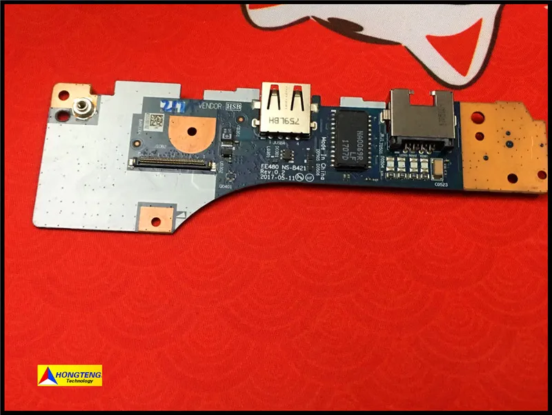 

Оригинал для Lenovo Thinkpad E485 E480 USB плата питания EE480 NS-B421 Full TESED OK