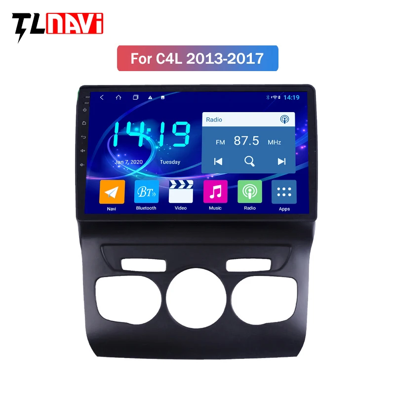 Car Multimedia Player Android 9.0 8Core 4G+64G CarPlay DSP GPS Radio for Citroen C4 C4L DS4 2010-2018