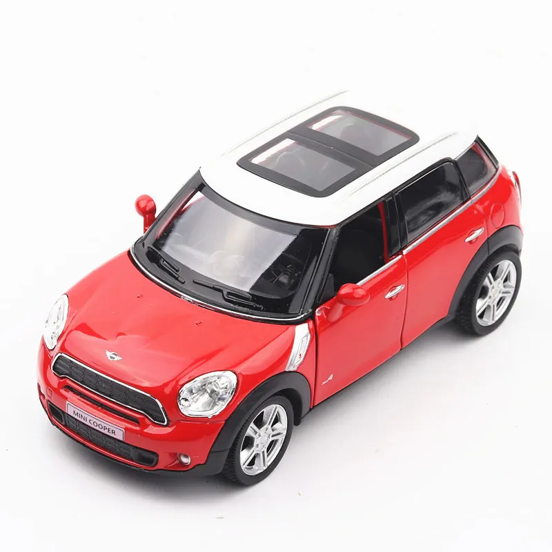 1:36 MINI Cooper S COUNTRYMAN литая под давлением модель автомобиля игрушка с оттягиванием для детей рождественские день рождения подарки коллекция игрушек