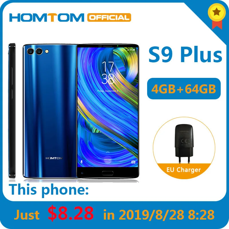 

Global version HOMTOM S9 Plus 4G RAM 64GB ROM 4G FDD-LTE Android 7.0 MT6750T Octa-core 5.99-inch Full Screen Smartphone