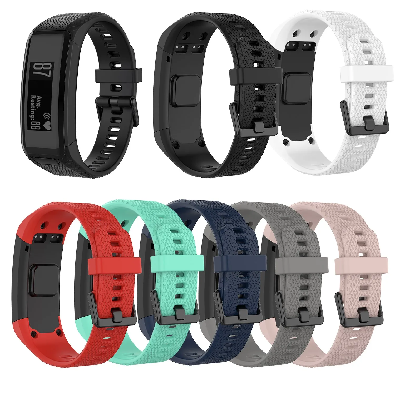 Мягкий силиконовый ремешок для смарт-часов Garmin Vivosmart HR сменный Браслет