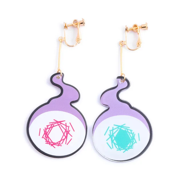 RJ Japanese Anime Toilet-Bound Hanako-Kun Earrings Yugi Amane Cosplay Acrylic Drop Earrings for Women Girls Ear Clip Jewelry drop earrings acrylic earrings