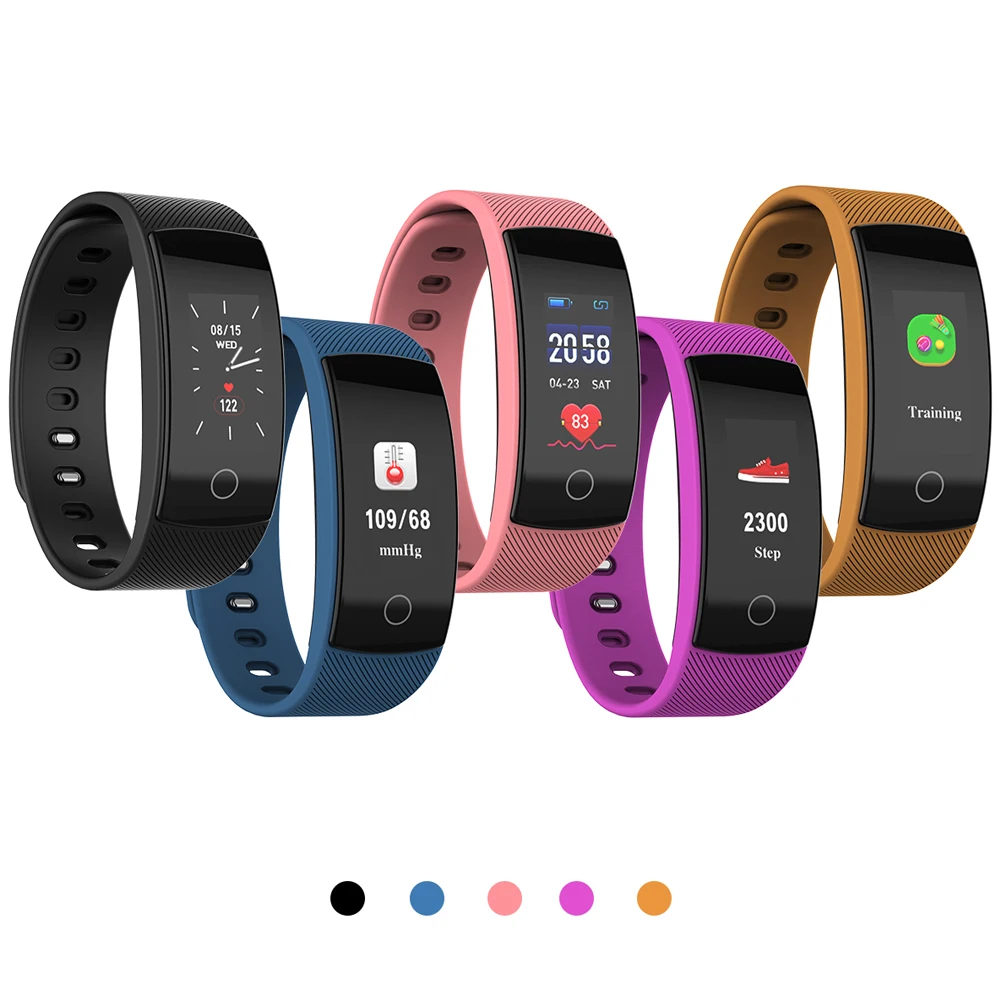 Спортивные Смарт часы QS80PLUS с Bluetooth мужские и женские фитнес трекер электронные