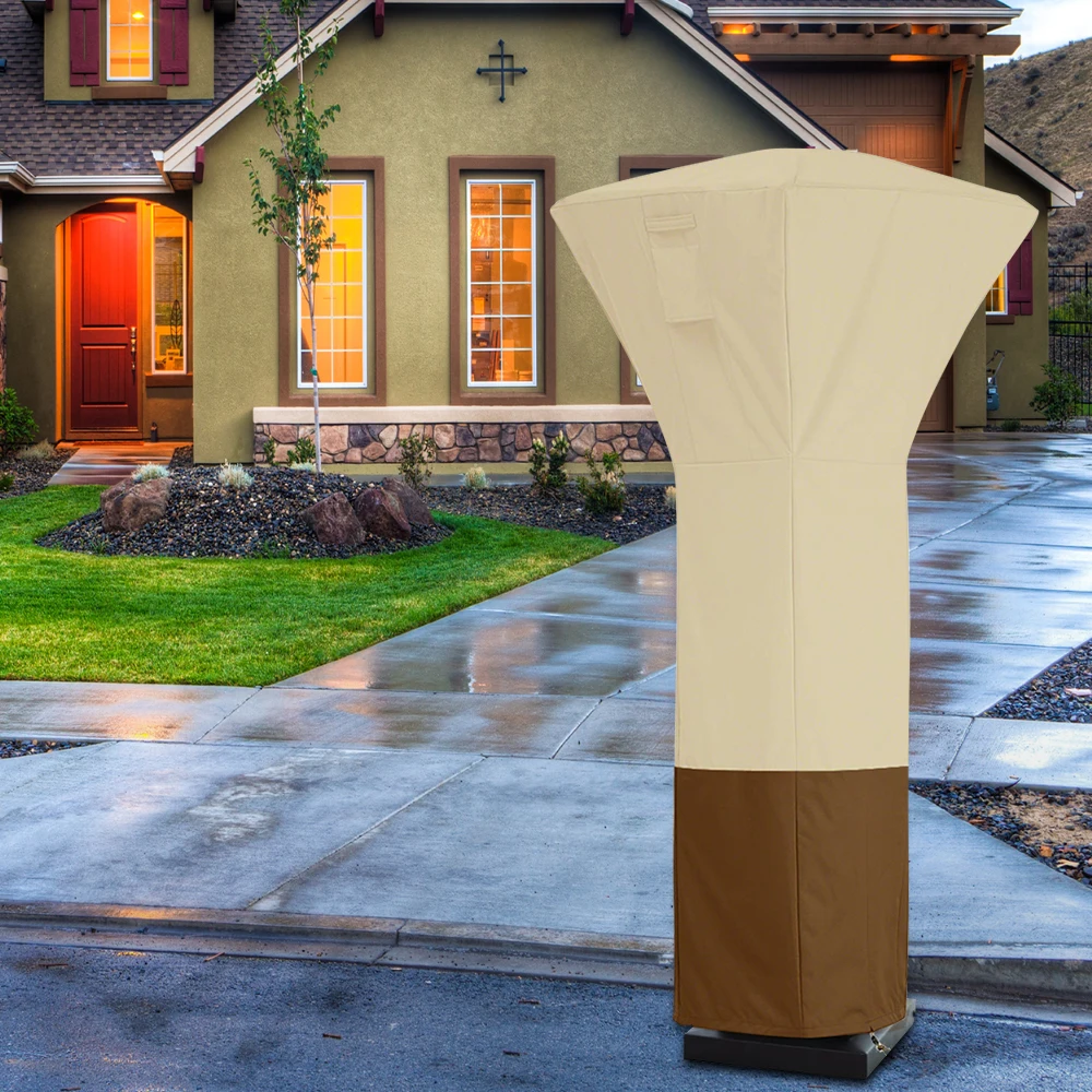 

Square Top Heater Cover Garden Supplies Outdoor Furniture Household Dust Cover Stand-Up Patio Heater Cover