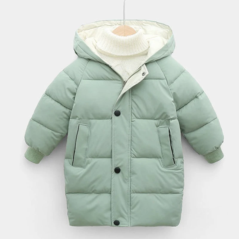 Kids Jackets Baby Boys Thicken Jackets Winter Girls Hooded Coats For 2-10Yrs Teen Children Long Outerwear Kids Thick Snowsuit down jacket children jackets girls coat wool jacket