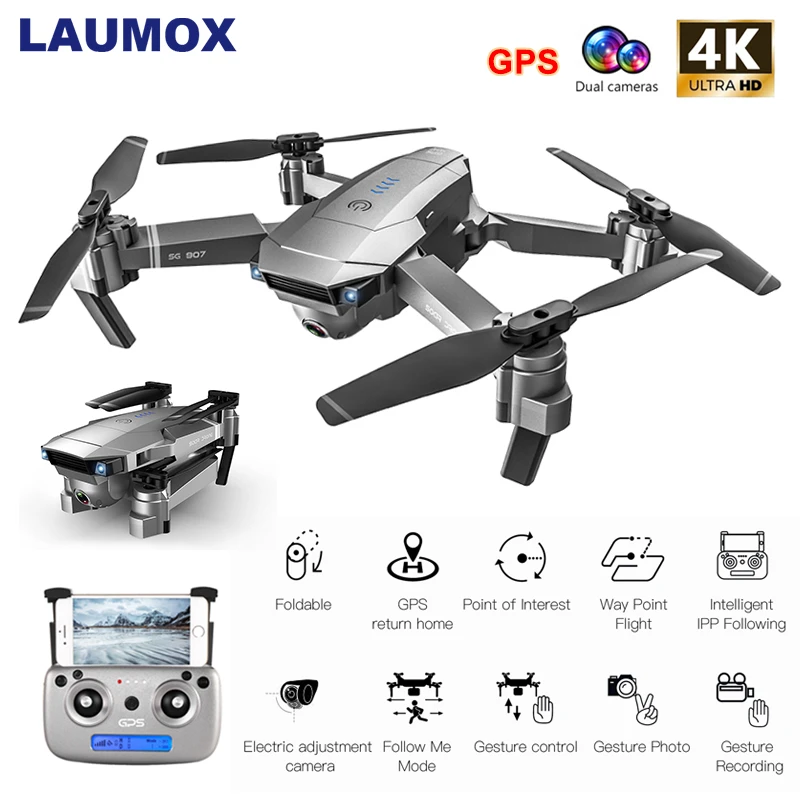 LAUMOX SG907 GPS Drone with 4K HD 