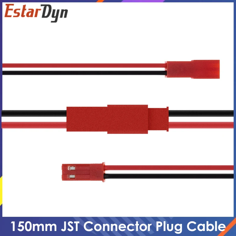 Lot de 10 câbles connecteur JST 150mm mâle+femelle pour batterie RC