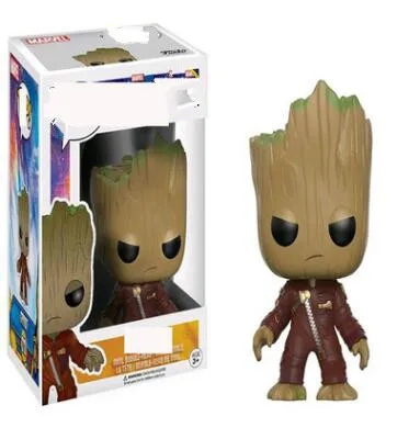Funkos Pops guardiers of the Galaxy 2 Groot Звездный лорд эсминец ракета енот фигурка Марвел коллекция Funkos игрушки подарки - Цвет: groot212