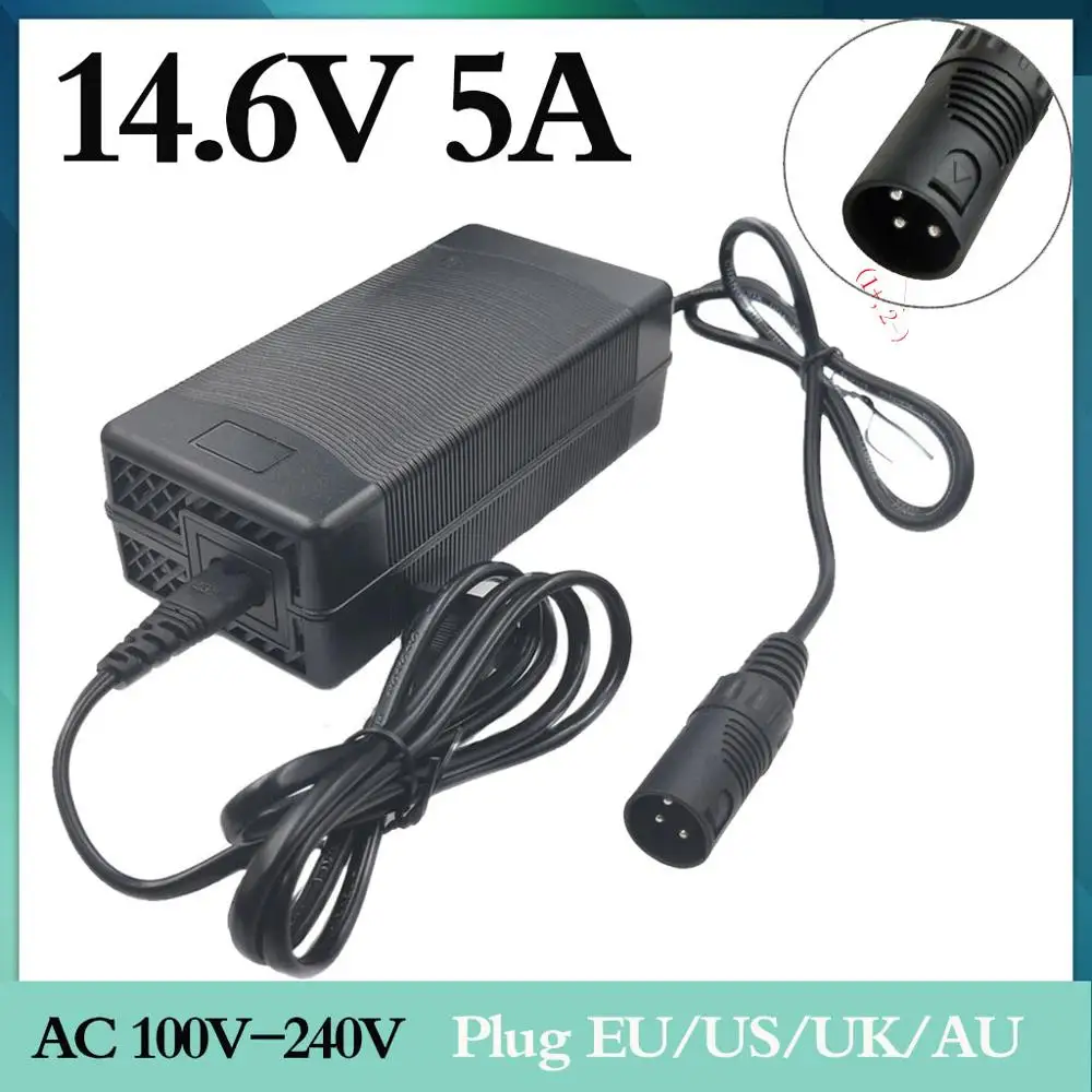 

14.6V 5A and 14.4v 2A battery charger output 110-240V General to the 18350 battery charge