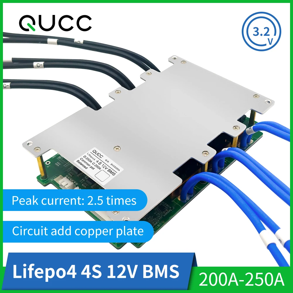 BMS 4S Lifepo4 200A 250A литиевая батарея защита плата зарядки эквалайзер 18650 bms 12V с контролем баланса