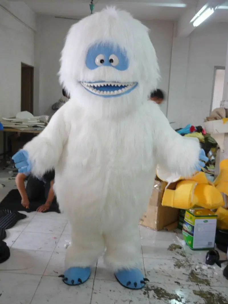 Yeti Abominable пушистый костюм талисмана меховые костюмы Платье для косплея на
