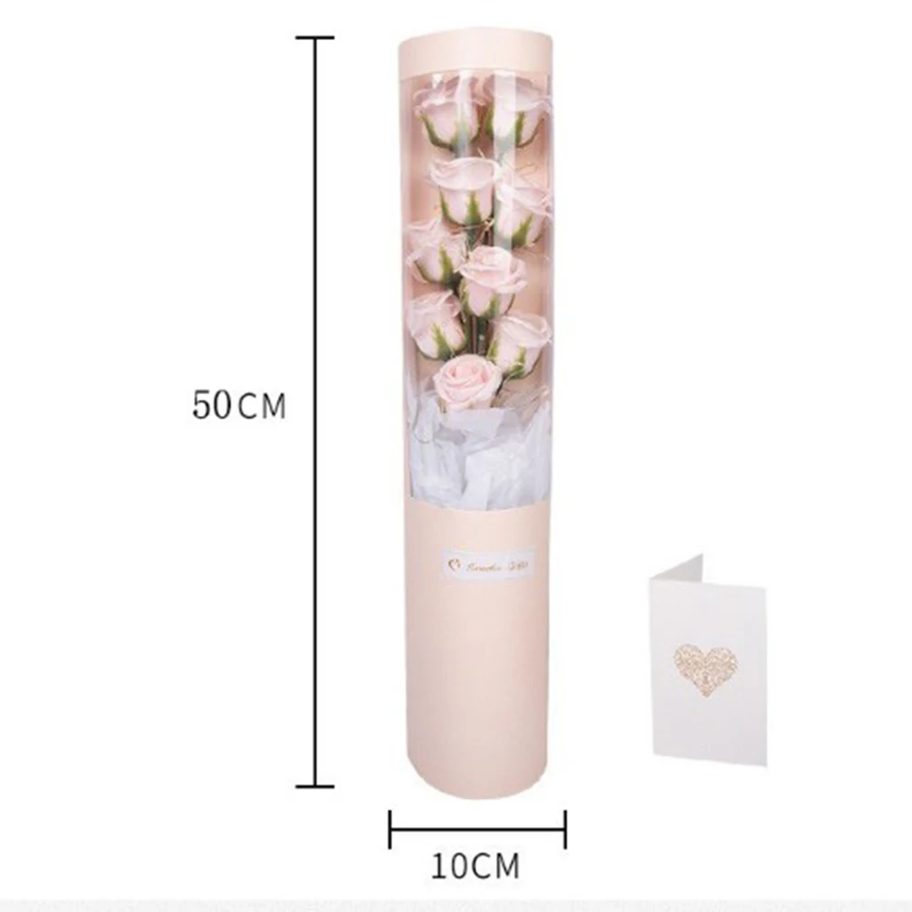 

Soap Bouquet Heart Handmade Soap Flower Couple Gift Box Hug Bucket Valentine’s Day Gift Rose Soap Bouquet