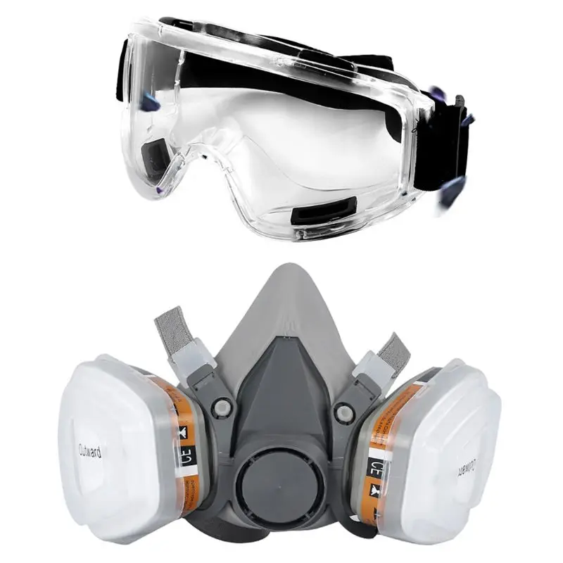 

Full Facemask Respirator Gas Mask Filter Dust Protective Facepiece For Paint Q1QF