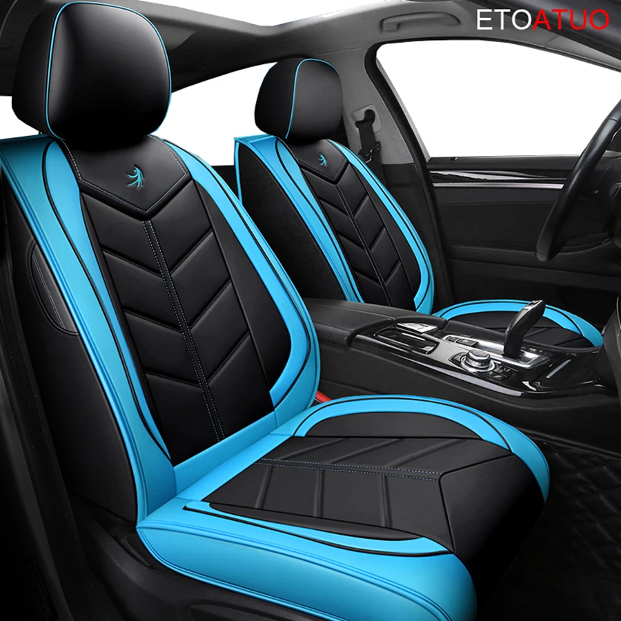 Чехлы для сидений автомобиля из искусственной кожи с полным покрытием для Toyota auris corolla prius camry c hr rav4 suv fortun