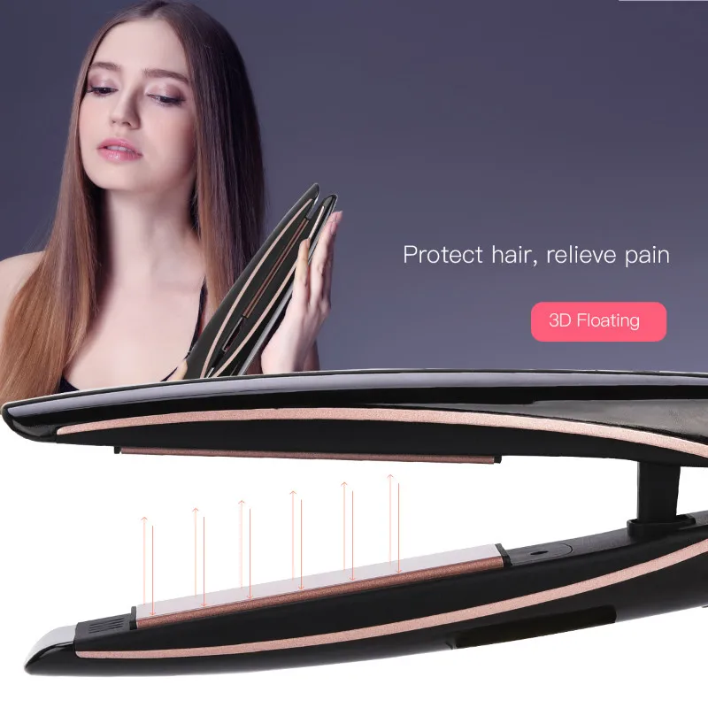 Alisadores de Cabelo Ferro e Curling Ferro com Display 2 em 1 Cerâmica Plana Straighteners Curls Ferros Lcd 1 plana ferro e curling ferro com display