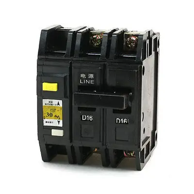 

3000A Max. Overload 16A 2P Plastic Shell Circuit Breaker DZ12LE-63 220/380V