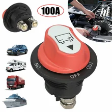 100a interruptor da bateria do carro rotativo desconexão evitar energia curto disconnecter isolador de energia para o caminhão da motocicleta auto barco