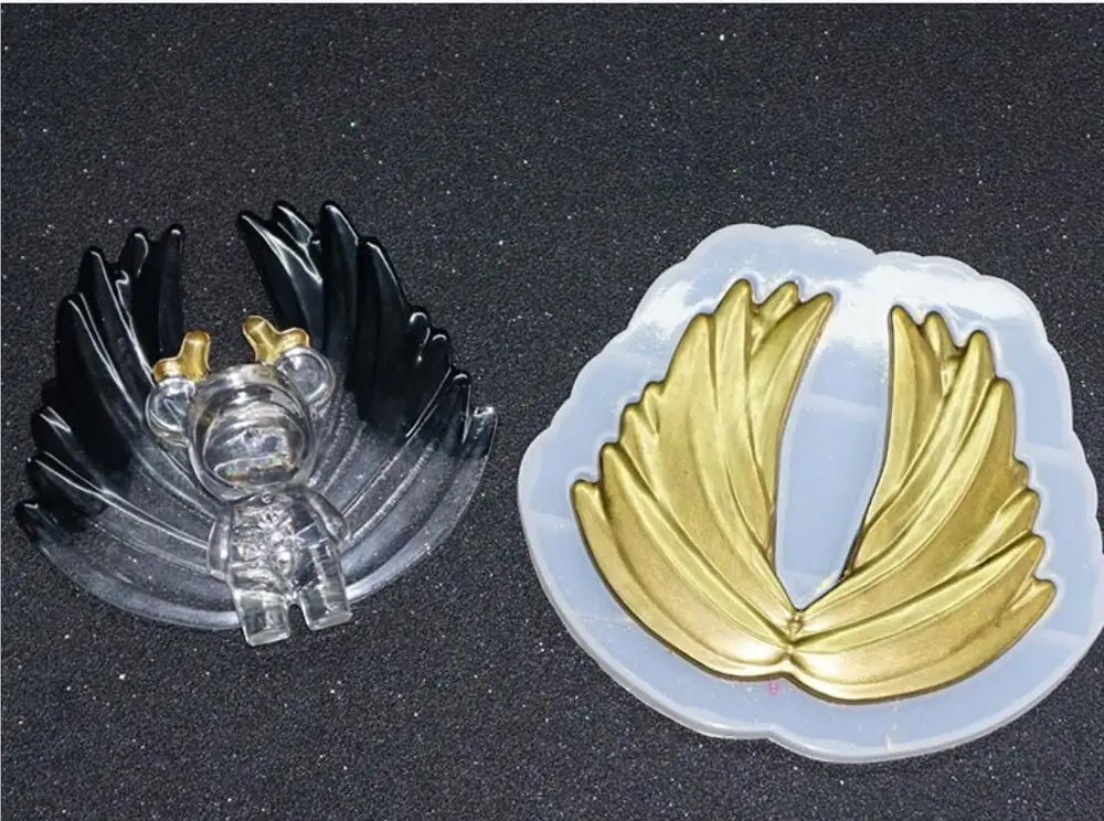 Силиконовая форма для больших зеркальных крыльев сделай сам кристальная