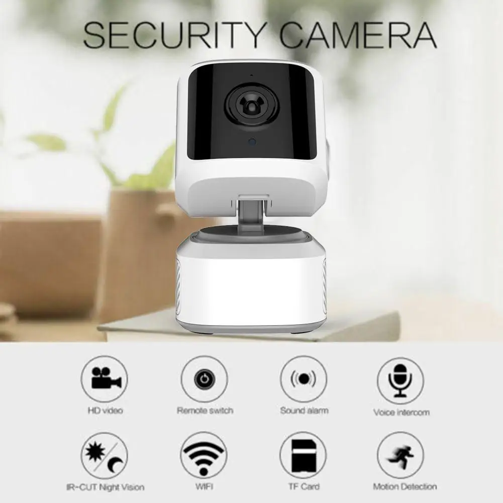 

Mini monitor Camera Tester Smart WIFI Wireless Security IP Camera Pan Tilt HD 1080P Cloud Network IR Night Vision Monito