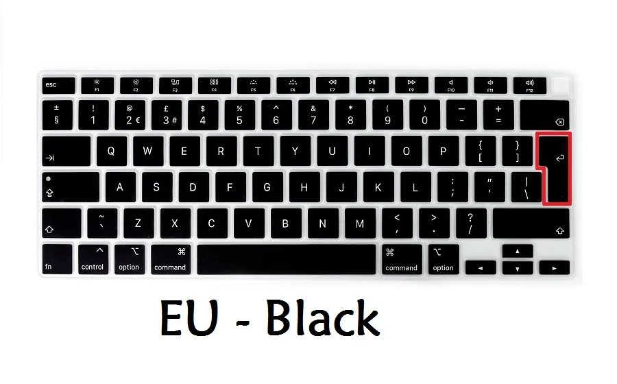 EU Layout Keyboard Protector for Macbook Air 13 2020 M1 Chip A2337 Keyboard Cover Silicon For Macbook Air M1 Chip A2337 Skin laptop bag for women Laptop Accessories