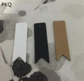 

500pcs 2*7cm DIY Kraft Paper Tag Dovetail Shapes Label Luggage Wedding Party Note Blank price Hang tag Gift Wrapping Supplies