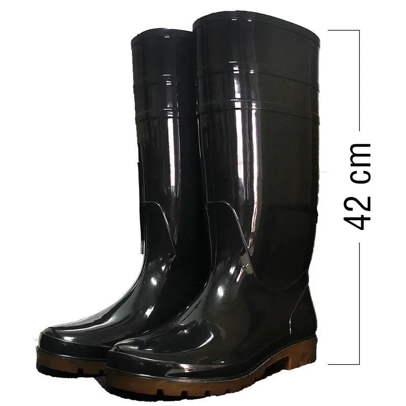 Oversized Waterproof boots 50 52 54 Large size Garden Water Rain shoes Outdoor work Fishing Anti slip Labor Car wash Rubber Tube