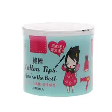 300 шт бамбуковые ватные палочки деревянные палочки мягкие ватные палочки для чистки ушей тампоны R3MF