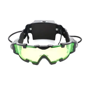 

Practical ABS Black Glasses Outdoor Protective Glass Goggles Travel LED Night Vision Goggles Cycling Headset Durable Sports