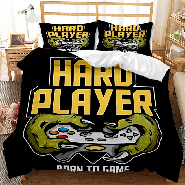 Toelating Franje tekst Dekbedovertrek 240X220 Voor Thuis Dekbedovertrek 200X200 Gamer 2/3Pcs  Beddengoed Set Pak kid Dekbedovertrek Katoen Bed Kind Spead Slaapkamer -  AliExpress Huis & Tuin