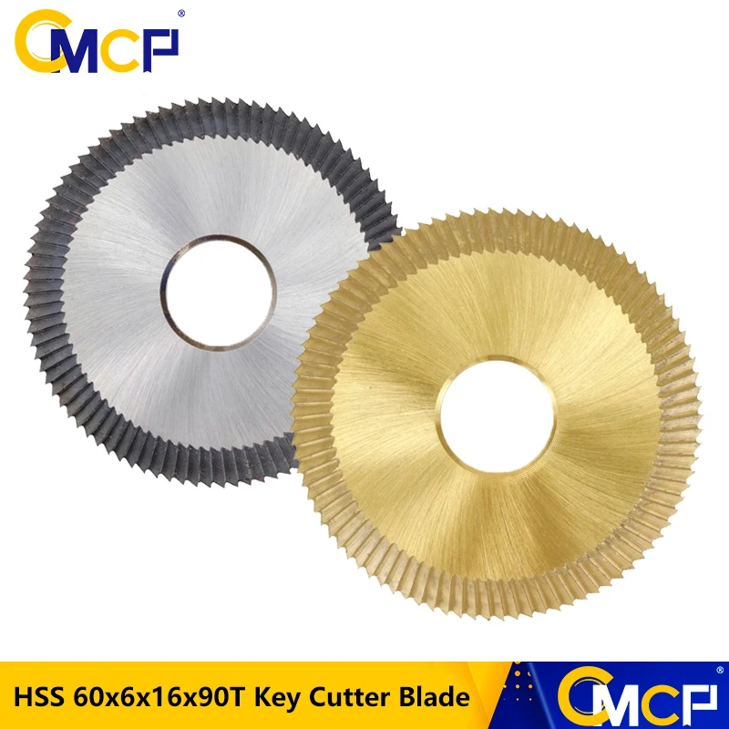 Key Cutting Blade CMCP HSS 60x6x16x90T Key Cutting Blade For All Horizontal Key Machine Single Side Cutter Blade Milling Cutter Locksmith Tool