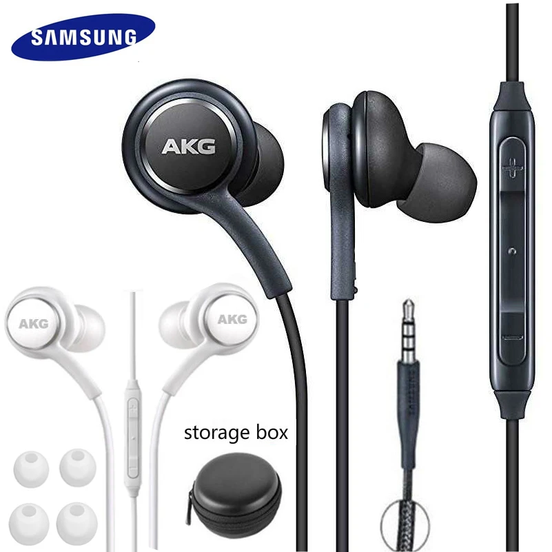 Samsung Akg Earphones Eo Ig955 3.5Mm In-Ear Wired Microphone Volume Control  Headset For Galaxy S10 S9 S8 S7 S6 Huawei Xiaomi - Earphones & Headphones -  Aliexpress