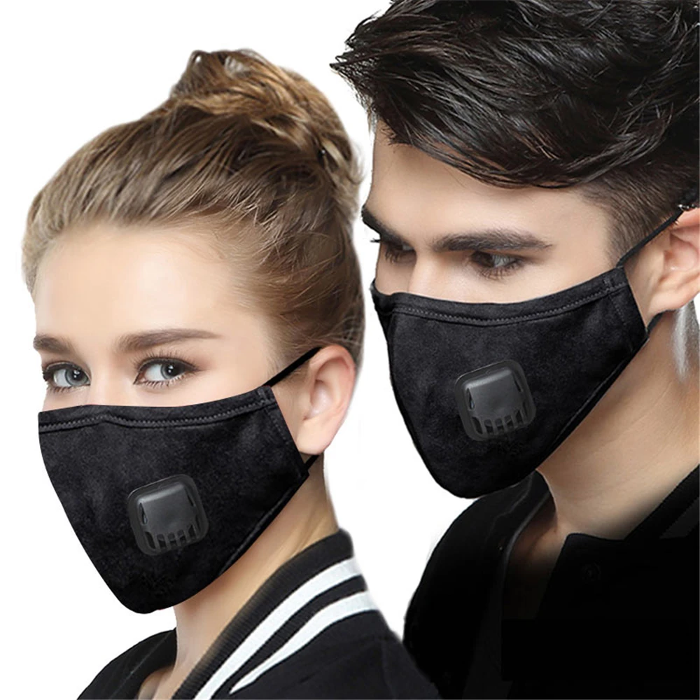 

YELITE Face Mask Respirator Pulmonary Washable Reusable Mouth Mask With Valve Disposable Filter Pad Dust Masks ffp2 Face Shield