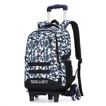 

Removable Children School Bags Six Wheels Children's Trolley school Backpack Primary Schoolbags Boys Girls kids Wheeled Backpack