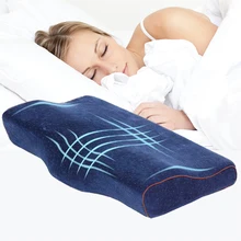 Orthopedic Memory Pillow Neck Pain Slow Rebound Memory Foam Pillow Health Care Cervical Neck Pillow 50*30cm