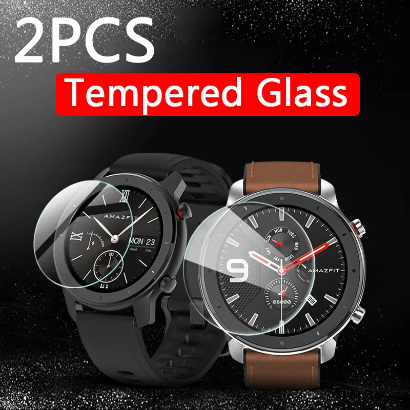 2 шт. 9H закаленное стекло для Xiaomi Amazfit GTR 42 мм 47 защита экрана Xiomi Защитная пленка