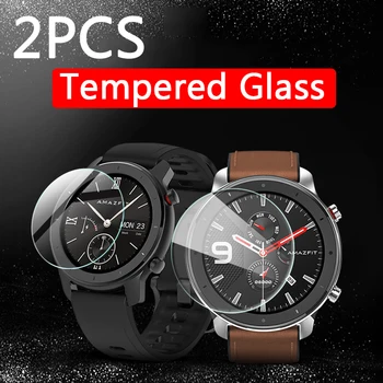 

2pcs 9H tempered glass for Xiaomi Amazfit GTR 42mm 47mm screen protector Xiomi Amazfit GTR 42 47 mm smart Watch protective film