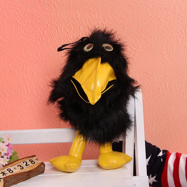 Super Cute Crow Hand Puppet Plush Toy Baby Birthday Gift Storytelling Props 2