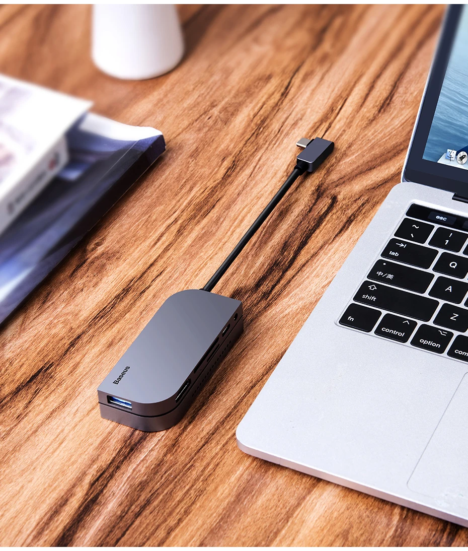 USB C концентратор Baseus для iPad Pro 12,9 11 type C концентратор для HDMI USB 3,0 PD порт 3,5 мм разъем USB-C usb-хаб адаптер для MacBook Pro
