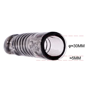 Penis Sleeve Extender Male Reusable Stimulator Cock Delay Ejaculation Particle Adult Sex Toys for Man 2