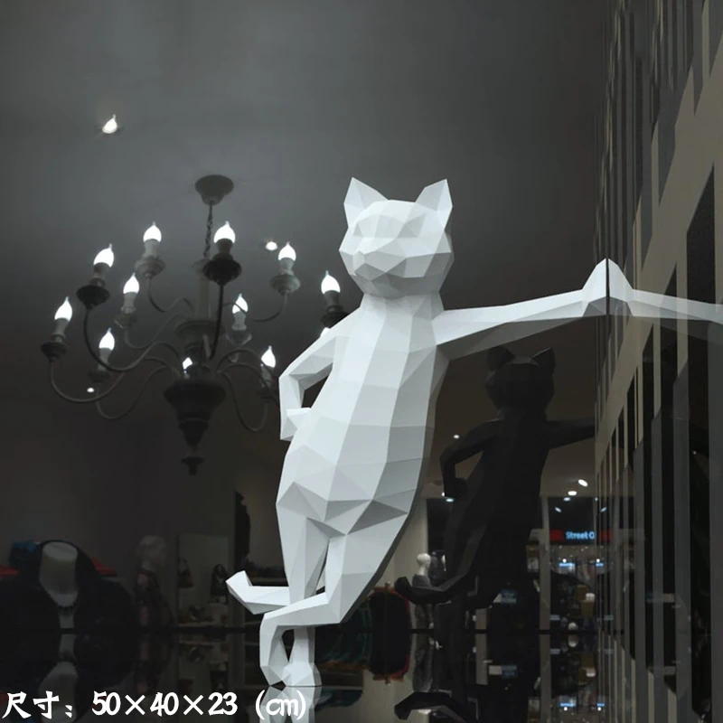 Papercraf 3d бумажные модели животных doberman Pinscher Кот papercraft игрушка домашний Декор
