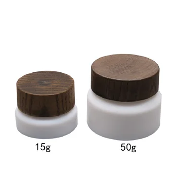 

Natural Wooden Shatter-Resistant Makeup Storage Empty Box Bamboo Travel Bottle Cosmetic Jar Cream Container Eye Shadow Cream jar