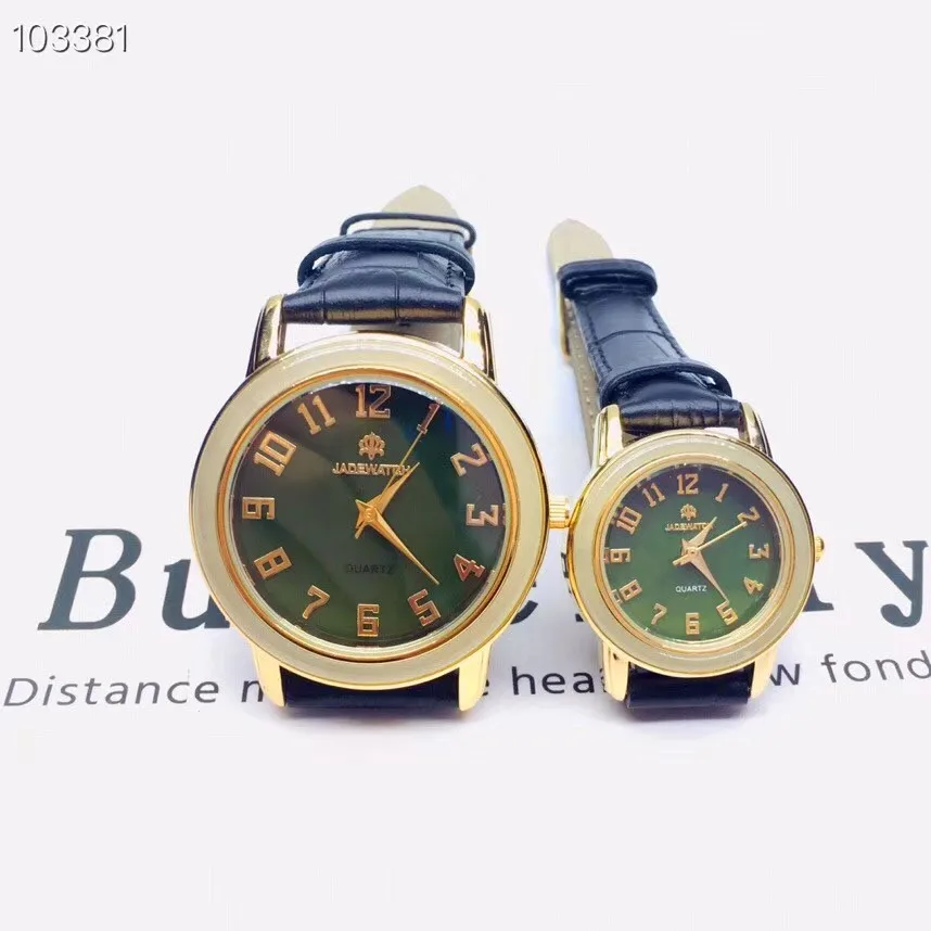

2019New men Watch Couple wristwatch Women Clock Jade material slim Business man Clock creative luxury fashion Top female watches