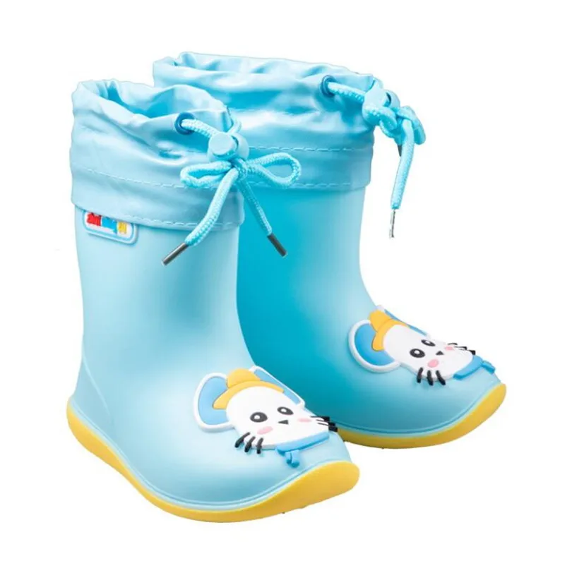 Stivali da pioggia per bambini stivali da pioggia per bambina stivali da pioggia classici impermeabili per bambini stivali in gomma PVC scarpe da acqua per bambini stivali da pioggia per ragazzo