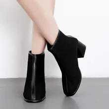 SAGACE; модная женская дышащая обувь на молнии из сетчатого материала; ботильоны на низком каблуке с круглым носком; удобные женские ботинки