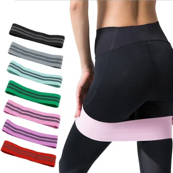 

1PC Hip Band Cotton Yoga Resistance Band Wide Booty Exercise Legs Band Loop For Circle Squats Training Exercise Equipment