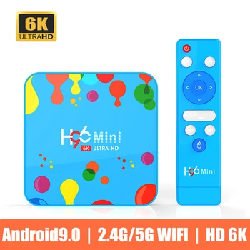 

H96 Mini Android 9.0 TV Box Allwinner H6 Quad Core 6K H.265 Wifi netflix Youtube Set top box H96mini 4GB32GB