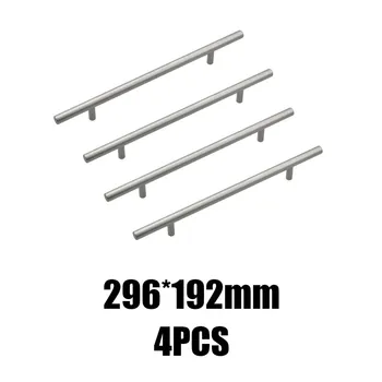 

4Pcs Kitchen Cupboard Cabinet T-Bar Door Handle Brushed Stainless Steel Door Pull Handle Stainless Door Handle
