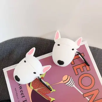 

Lovely White Dog Protective Case Silicone Cover Shell Protector for Airpods 1/2