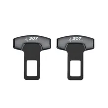 Для peugeot 307 308 аксессуары автомобильный ремень пряжки пояс безопасности сигнализация подавитель стопор 2 шт