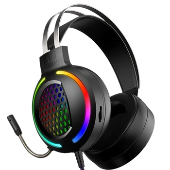 

Gaming Headset 3.5 Interface 7.1USB Interface Gaming Headset RGB Lamp Headset for Computer, , Ps4